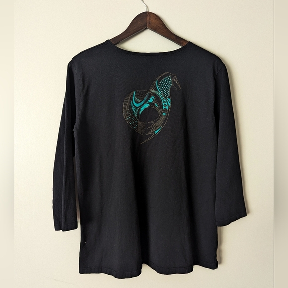 Sabaku Artwear Southwest Black Horse Shirt - Picture 4 of 4